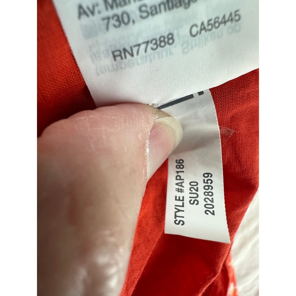 J.Crew Red Floral Tiered Maxi Dress Ruffle V-Neck Boho Cottagecore Womens 8 - Picture 15 of 15
